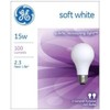 GE Lighting 97491 15 Watt Soft White Standard Incandescent Light