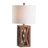 JONATHAN Y JYL1062A Stewart 21.5" Wood LED Table Lamp Industrial