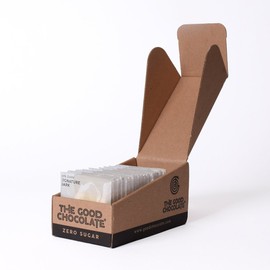 The Good Chocolate - Keto Dark Chocolate Squares, Zero Sugar, Lower Net Carb Snack, Lower Calorie, Vegan Chocolate Candy, 18 Square Family Pack