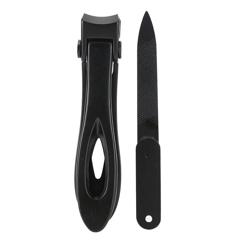 2Pcs/Set Large Stainless Steel Nail Clipper Finger Cutter Trimmer Nail