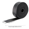 sourcing map Neoprene Rubber Sheet Rolls 3mm(T) x45mm(W) x2m(L), Solid