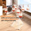 ZAYESUHA Foldable 4-Legged Clothes Drying Rack, Extra Stable Heavy Duty