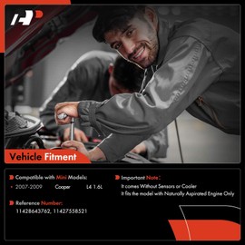 A-Premium Engine Oil Filter Housing Adapter Assembly [with Gasket Kit] Compatible with Mini Vehicles - Cooper 2007 2008 2009-1.6L - Replace 11428643762, 11427558521