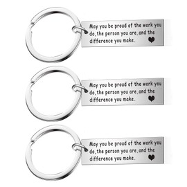 malyunin Coworker Leaving Gift Going Away Keychain Colleague Gift Colleague Appreciation Gift Thank You Gifts (Style-3PCs May you be proud of the work you do)