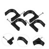 BUGUUYO 100pcs Tubing Clamp Clamp Fixtures Steel Nails for Stability