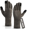 Rahhint Merino Wool Thermal Winter Gloves for Men Women, Touch