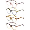DOOViC 4 Pack Blue Light Blocking Reading Glasses for Women