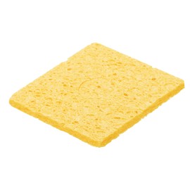 sourcing map 15PCS Soldering Sponge 60 x 60mm Square with Holes Deep Cleaning Pad Welding Tip Iron Replacement for Cleaning Soldering Iron 3mm Natural Thickness 14mm Water Absorption Thickness