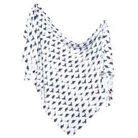 Large Premium Knit Baby Swaddle Receiving Blanket Dinos Wild by Copper Pearl