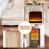 SUPERFINDINGS 2pcs Unpainted Wood Applique Frame 16x6x0.95cm Corner Rectangle 6.3"