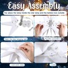 Kingdder 8 Pieces Moravian Star Light LED 3D Star Hanging
