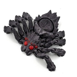 3D Printed Flexible Articulated Spider, Fidget Spinner, Birthday Toy Gift, Easter Basket Stuffer, Christmas Stocking Stuffer, Hallloween Spooky Scary, Party Favor, Movable Legs, may help with ADHD