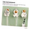 ABOOFAN 2Pcs Creative Cartoon Wall Hooks Adornment Power Plug Hooks