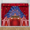 Xiaoterna 2.2 x 1.5 m Welcome to Carnival Background Red