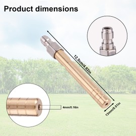 Long Range Chemical Nozzle for Pressure Washer, Stainless Steel and Brass Ladder Shooter Saver Spray Tip 1/4’’ Quick Connect Ideal for Roof & High Reach Cleaning
