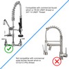 KWODE Pre-rinse Spray Valve Commercial Sink Sprayer Replacement Head for