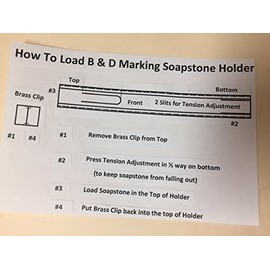 Thin Marking Soapstone 1/32" (TB-50) (1 box of 50 stks) & 1 Brass Holder