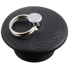 SANEI W-Type Rubber Stopper for Baths, Drain Diameter: 1.5–1.6 inches (37–40 mm), Dual-Layer Water Stopper, No Chain, Replacement H27F-40