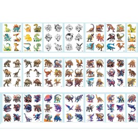 Watercolor Animals Temporary Tattoo for Kids, 117 Sheets Temporary for Girls Boy Body Arm Shoulder Tattoos Stickers, Birthday Party Decoration Supplies Gifts for Children