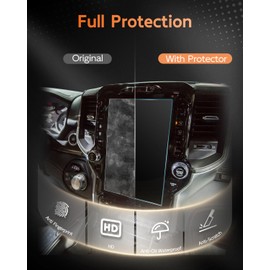 2 Pack Anti-Reflection Screen Protector for Dodge RAM 1500 2500 3500 2022 2023 2024 RAM1500 RAM2500 RAM3500 2019-2024 Accessories Big Horn, Laramie, Limited, Longhorn, TRX 12" AR Ultra-Clear 2PCS