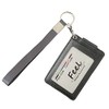 [Feel] Commuter Pass Case with Strap, Compatible with 3 Cards,