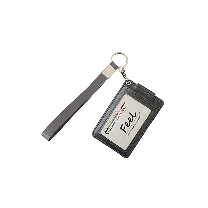 [Feel] Commuter Pass Case with Strap, Compatible with 3 Cards,