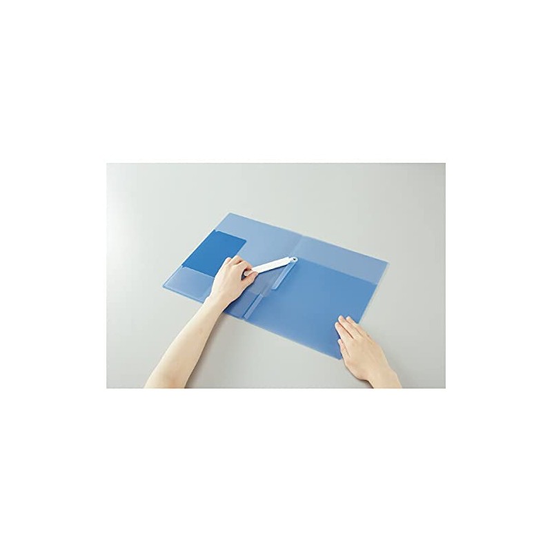 Kokuyo Campus Easy to Review Print File, A4 Light Blue,