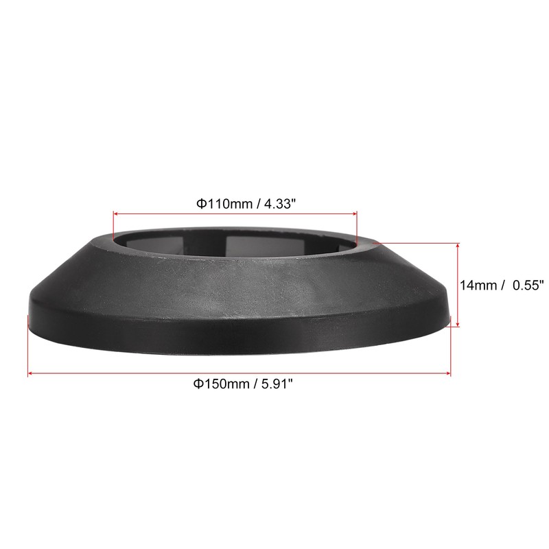 uxcell Pipe Cover Decoration, 110mm PP Plastic Escutcheon Water Pipe