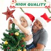 KEYIDO Red Star Christmas Tree Topper Star for Christmas Tree