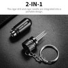 CIGARLOONG Cigar Punch 2-in-1 Cigar Needle Draw Portable Cigar Tool,Black