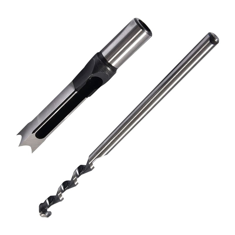 Woodworker 3/4 Inch Square Hole Drill Bits Mortising Chisel Set,