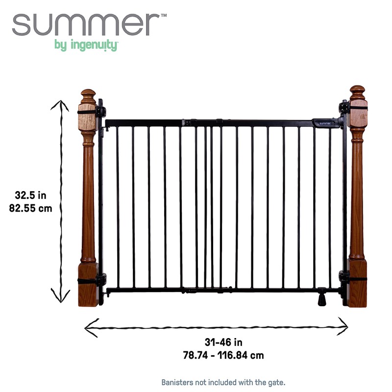 Ingenuity Stairway+ 46W Series No-Drill Baby and Pet Gate, 31"-46"