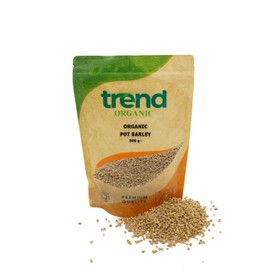 Trend Organic Pot Barley, Whole Grain Goodness in Every Bite, Rich in Protein & Fibre, Sustainably Sourced, Certified Organic, Vegan, Non-GMO, No Additives No Preservatives, Raw, 500g