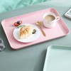 2Pcs Unbreakable Serving Tray Decorative Tray Wheat Straw, 13.7 x