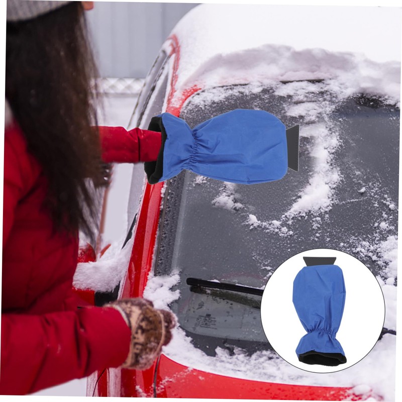 SUPVOX Car Windshield Ice Scraper Mitt Snow Removal Glove Warming