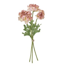 Tokyodo FM001909-048 MAGIQ Dry Runan Bundle with Artificial Flowers, Cream Mauve, Flower Diameter 1.8 - 2.4 x L 11.0 inches (4.5 - 6 x 28 cm)