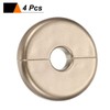 HARFINGTON 4pcs Wall Split Flange 11mm/0.4" Self-Adhesive Plumbing Cover Plates