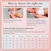 Uñas postizas de almendra medianas para mujer, 10 unidades, de