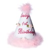 Beistle 60245 Baby's 1St Birthday Cone Hat, 6-1/2-Inch, Pink/White/Green