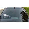 Distressed American Flag We The People Patriotic Vehicle Decal Sticker