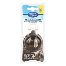 Clean-n-Fresh® Clean-n-Fresh Car Vent Clip Air Freshener Double Clips Pure Iron& EAU DE COLOGNE