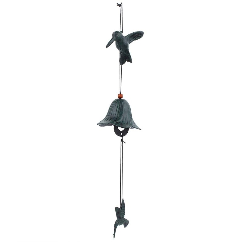 Metal Bird Shaped Hanging Wind Chime Home Garden Backyard Decoration