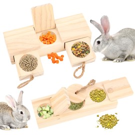 FIDWALL 2-Piece Rabbit Toys,Rabbit Toys Boredom Breaker,Bunny Accessories,Interactive Chew Toys for Small Pets,Hamster Toys,Rat Toys,Fun and Engaging Rabbit Toys,Perfect for Pet Entertainment