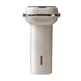 Paper Cup Dispenser Wall Mounted Multifunctional Large Capacity Universal Pull Type Cup Holder with Portable Handle Beige