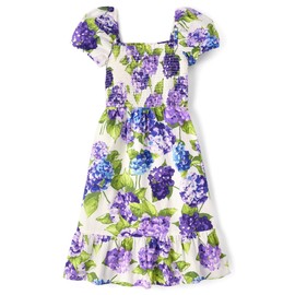 Gymboree,Womens,Mommy and Me Matching Short Sleeve Dresses,Lavender Flowers,Large (Adult)
