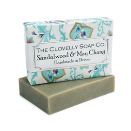 Clovelly Soap Co Natural Handmade Sandalwood & May Chang Soap Bar for all Skin Types 100g