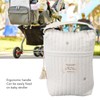Cute Quilting Embroidered Pattern Diapers Bag Cotton Baby Stroller Zipper