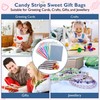 Candy Stripe Gold Sweet Gift Bags - 10" x 14"/