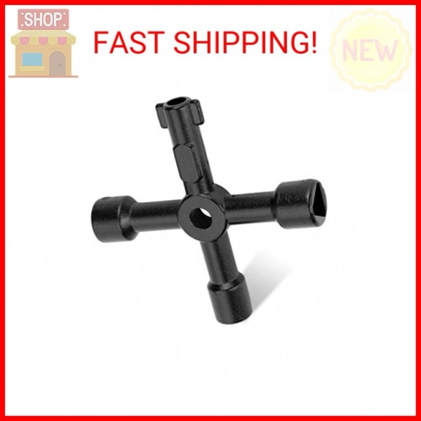 HAUTMEC 4 Way Sillcock Water Key Multi-function