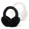 Fsmiling Winter Ear Muffs For Women Fuzzy Earmuffs Adjustable Ear